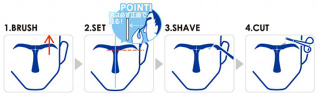Illustration for article titled Would You Trim Your Eyebrows With This Bizarre Face-Hugger Stencil?
